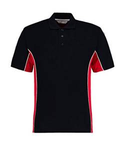 GAMEGEAR Piqué Track Poloshirt KK475 XXL,Navy/Red/White von Gamegear