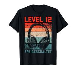 12. Geburtstag Jungen Video Gamer Level 12 Unlocked Kids T-Shirt von Gamer Geburtstag Zocker Video Spieler Kinder Jungs