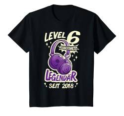Kinder Level 6 Jahre Mädchen Gamer Girl Zocker 2018 Geburtstag T-Shirt von Gamer Girl Geburtstag Mädchen Geschenkideen 2024