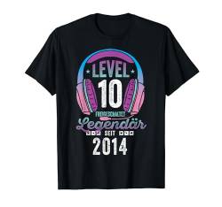 Level 10 Jahre Mädchen Gamer Girl Zocker 2014 Geburtstag T-Shirt von Gamer Girl Geburtstag Mädchen Geschenkideen 2024