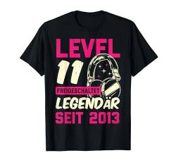 Level 11 Jahre Mädchen Gamer Girl Zocker 2013 Geburtstag T-Shirt von Gamer Girl Geburtstag Mädchen Geschenkideen 2024