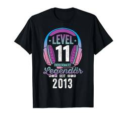 Level 11 Jahre Mädchen Gamer Girl Zocker 2013 Geburtstag T-Shirt von Gamer Girl Geburtstag Mädchen Geschenkideen 2024