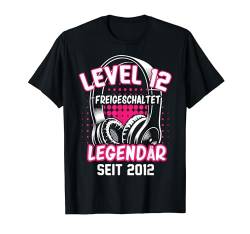 Level 12 Jahre Mädchen Gamer Girl Zocker 2012 Geburtstag T-Shirt von Gamer Girl Geburtstag Mädchen Geschenkideen 2024