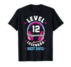 Level 12 Jahre Mädchen Gamer Girl Zocker 2012 Geburtstag T-Shirt von Gamer Girl Geburtstag Mädchen Geschenkideen 2024