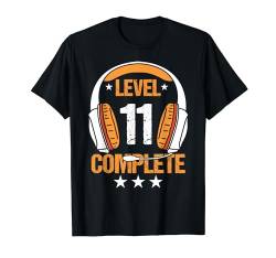 11. Geburtstag Cooles Gamer Jungen Männer Level 11 Complete T-Shirt von Gamer & Zocker Geburtstag Geschenke Männer Jungen