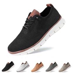 Gamfoam Wearbreeze-Schuhe for Herren, Bootsschuhe for Hineinschlüpfen mit Fußgewölbeunterstützung, Wearbreeze-Schuhe for Herren, besonders Bequeme Schuhe(Color:Black,Size:8.5) von Gamfoam