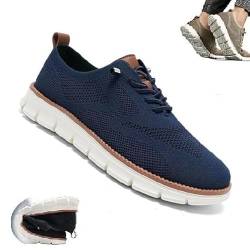 Gamfoam Wearbreeze-Schuhe for Herren, Bootsschuhe for Hineinschlüpfen mit Fußgewölbeunterstützung, Wearbreeze-Schuhe for Herren, besonders Bequeme Schuhe(Color:Dark Blue,Size:11) von Gamfoam