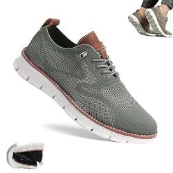 Gamfoam Wearbreeze-Schuhe for Herren, Bootsschuhe for Hineinschlüpfen mit Fußgewölbeunterstützung, Wearbreeze-Schuhe for Herren, besonders Bequeme Schuhe(Color:Dark Green,Size:11) von Gamfoam