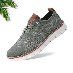 Gamfoam Wearbreeze-Schuhe for Herren, Bootsschuhe for Hineinschlüpfen mit Fußgewölbeunterstützung, Wearbreeze-Schuhe for Herren, besonders Bequeme Schuhe(Color:Dark Green,Size:6.5) von Gamfoam