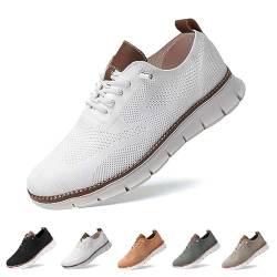 Gamfoam Wearbreeze-Schuhe for Herren, Bootsschuhe for Hineinschlüpfen mit Fußgewölbeunterstützung, Wearbreeze-Schuhe for Herren, besonders Bequeme Schuhe(Color:White,Size:10) von Gamfoam