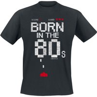 Gaming-Sprüche - Gaming T-Shirt - Born In The 80s - XL bis 3XL - für Männer - Größe XL - schwarz  - EMP exklusives Merchandise! von Gaming-Sprüche