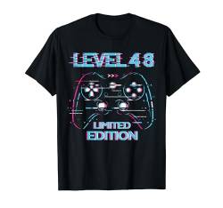 48. Geburtstag Level 48 Jahre Limited Edition Gaming Gamer T-Shirt von Gaming Zocker Limited Edition für Damen und Herren