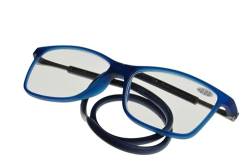 Gamswild Lesebrille Magnetbrille |+1,0 | +1,5 | +2,0 | +2,5 | GAMSSTYLE Magnetlesebrille Damen Herren Unisex Stärke 1,5 | grau | blau von Gamswild