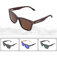 Gamswild Sonnenbrille UV400 GAMSSTYLE Holzbrille polarisierte Gläser Damen Herren Unisex, Modell WM0011 in braun, grau, blau & G15 von Gamswild
