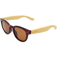 Gamswild Sonnenbrille UV400 GAMSSTYLE Modebrille Bambusholzbügel/ Fassung Holzoptik Damen Modell WM1428 in rot-braun, blau, dunkelbraun von Gamswild