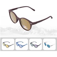 Gamswild Sonnenbrille UV400 GAMSSTYLE Modebrille Softtouch, TR90, Leichtgewicht (17g) Damen Modell WM3031 in klar, braun, lila, blau, rot von Gamswild
