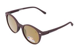 Gamswild Sonnenbrille WM3031 GAMSSTYLE Mode Brille Damen Herren Unisex Softtouch TR90 polarisiert | braun | blau | klar | lila | rot, Farbe: Braun von Gamswild