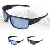 Gamswild Sportbrille UV400 Sonnenbrille Skibrille Fahrradbrille breite Bügel/Zugluftschutz, Damen Herren Modell WS7133 in schwarz, braun, blau von Gamswild