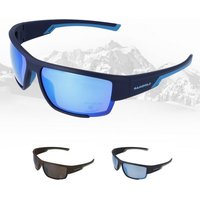 Gamswild Sportbrille UV400 Sonnenbrille Skibrille Fahrradbrille breite Bügel/Zugluftschutz, Damen Herren Modell WS7133 in schwarz, braun, blau von Gamswild