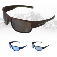 Gamswild Sportbrille UV400 Sonnenbrille Skibrille Fahrradbrille breite Bügel/Zugluftschutz, Damen Herren Modell WS7133 in schwarz, braun, blau von Gamswild