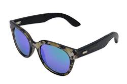 Gamswild WM1328 Sonnenbrille Bambus Modebrille Brille Damen Herren Unisex | rot-orange | grün | pink, Farbe: Grün von Gamswild