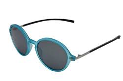 Gamswild WM3128 Sonnenbrille GAMSSTYLE Modebrille Rundbrille Damen Herren filigrane Metallbügel Unisex | blau | schwarz | pink | weiß, Farbe: Blau von Gamswild