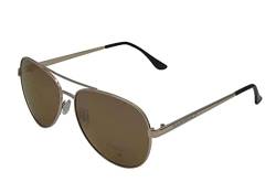 Gamswild WM7426 Pilotenbrille Fliegerbrille Sonnenbrille GAMSSTYLE Mode Brille Damen Herren Unisex | grün | blau | gold, Linsenfarbe: Gold von Gamswild