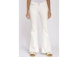 Bootcut-Jeans GANG "94NIKITA FLARED" Gr. 31 (40), N-Gr, weiß (offwhite) Damen Jeans Bootcut von Gang