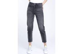 Mom-Jeans GANG "94ORA" Gr. 32, N-Gr, grau (vintage grey) Damen Jeans 5-Pocket-Jeans Mom 2-Knopf-Verschluss mit verkürzter Beinlänge von Gang