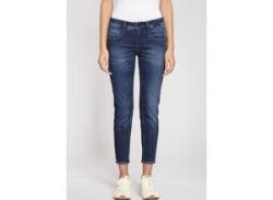 Relax-fit-Jeans GANG "94Amelie Cropped" Gr. 27, N-Gr, blau (accent wash) Damen Jeans Weite Bestseller von Gang