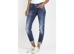 Relax-fit-Jeans GANG "94Gerda" Gr. 27, N-Gr, blau (blue used) Damen Jeans Röhrenjeans Bestseller von Gang