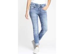 Skinny-fit-Jeans GANG "94MARISSA" Gr. 27, N-Gr, blau (smooth washed) Damen Jeans Röhrenjeans von Gang