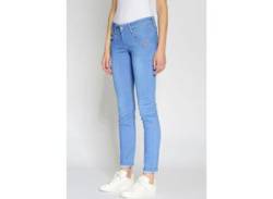 Skinny-fit-Jeans GANG "94Nena" Gr. 33, N-Gr, blau (neon vint) Damen Jeans Röhrenjeans von Gang