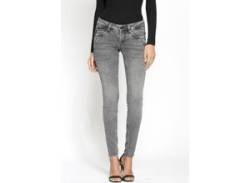 Skinny-fit-Jeans GANG "94Nikita" Gr. 33 (42), N-Gr, grau (vint grey) Damen Jeans Röhrenjeans mit Zipper-Detail an der Coinpocket von Gang