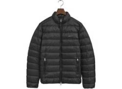 Daunenjacke GANT "Light Down Jacket Daunen leicht pflegeleicht" Gr. M, schwarz (black) Herren Jacken Winterjacken von Gant