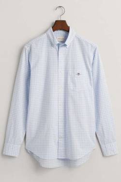 GANT Regular Fit Hemd hellblau, Kariert von Gant