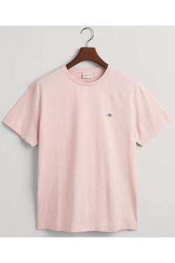 GANT Regular Fit T-Shirt Rundhals pink, Einfarbig von Gant