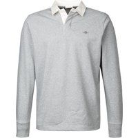 Gant Herren Polo-Shirt grau Baumwolle meliert von Gant