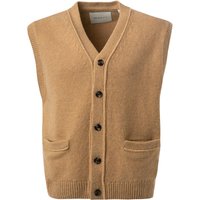 Gant Herren Pullunder beige Wolle unifarben von Gant