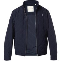 Gant Herren Steppjacke blau Mikrofaser unifarben von Gant