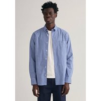 Gant Langarmhemd Regular Fit Gingham Popeline Hemd strapazierfähig pflegeleicht kariert mit Logostickerei auf der Brust von Gant