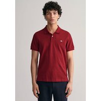 Gant Poloshirt REGULAR ORIGINAL PIQUE SS RUGGER mit Logo und Flachstrickkragen 100% Baumwolle Pique von Gant