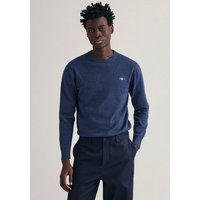 Gant Rundhalspullover Classic Cotton C-Neck Premium Strickpullver aus weicher 100% Baumwolle, Übergangspullover von Gant