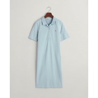 Gant Sommerkleid SLIM SHIELD SS PIQUE POLO DRESS, DOVE BLUE von Gant