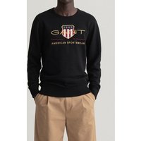 Gant Sweatshirt ARCHIVE SHIELD C-NECK mit geripptem Rundhalsausschnitt von Gant