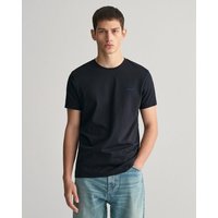 Gant T-Shirt CONTRAST LOGO SS T-SHIRT Kontrastfarbene Markenstickerei von Gant