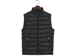 Steppweste GANT "LIGHT GILET" Gr. XL, schwarz (black) Herren Westen Steppwesten von Gant