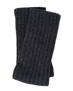 Ganterie FosterNatur, Merino Armwärmer/Pulswärmer, 100% Wolle (Anthrazit) von Ganterie