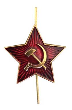 Ganwear Original russische sowjetische rote Armee Militär große rote Stern UdSSR Cockade Kosaken Hut Metalll Brosche Abzeichen von Ganwear