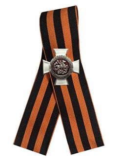 Ganwear St. George Ribbon 9. Mai WW2 Russischer Siegtag - Weißes Kreuz Brosche Abzeichen von Ganwear